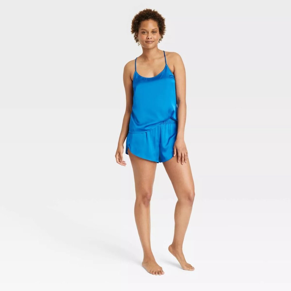 NWT. Target Stars Above - Women's Satin Cami & Shorts Pajama Set
